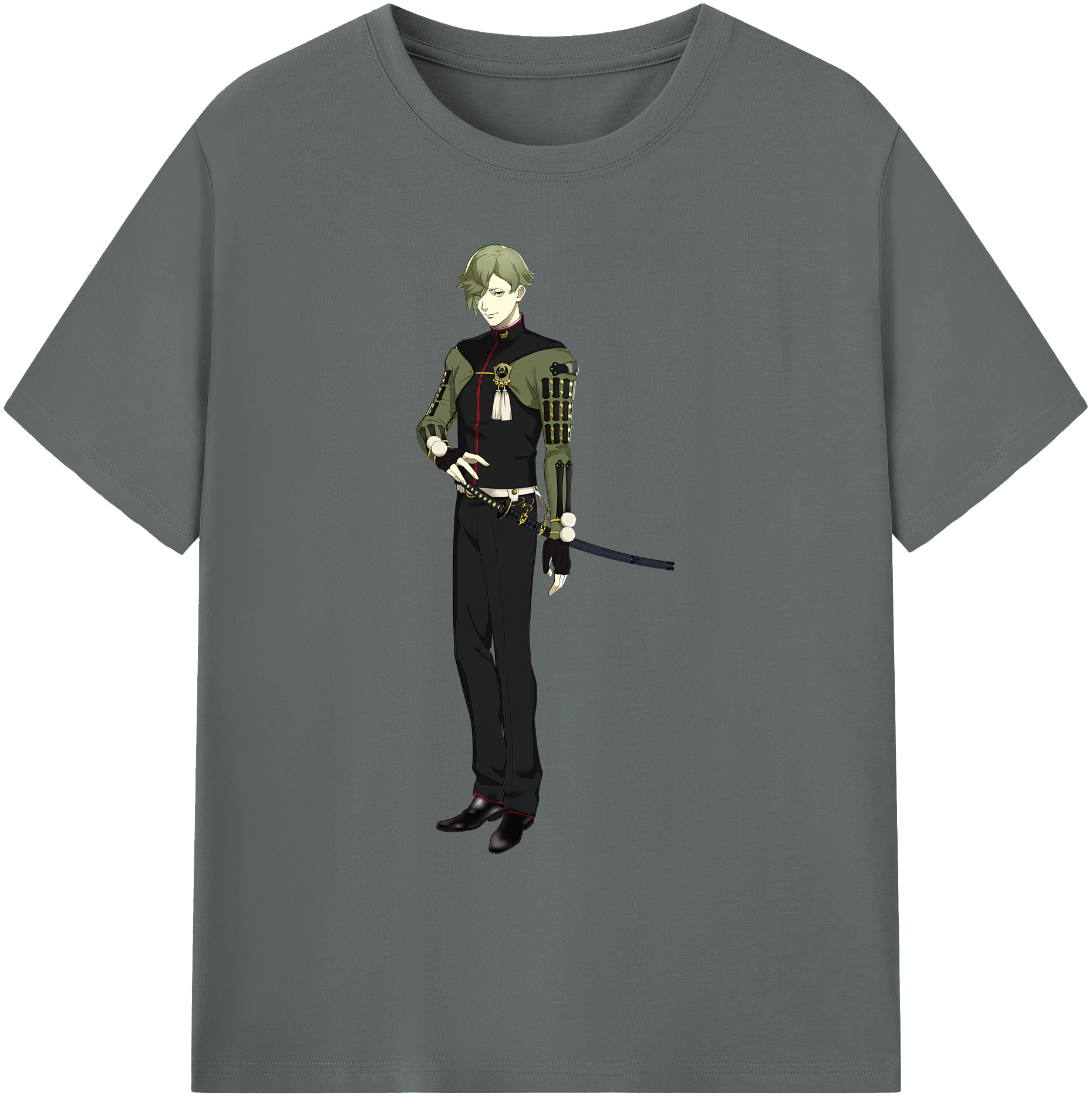 （画像用） 刀剣乱舞 Touken Ranbu 綿100％ メンズ半袖Tシャツ｜肌触りやわらか＆通気性